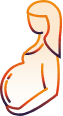 Harm to unborn baby icon