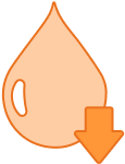 Low white blood cell count (neutropenia) icon
