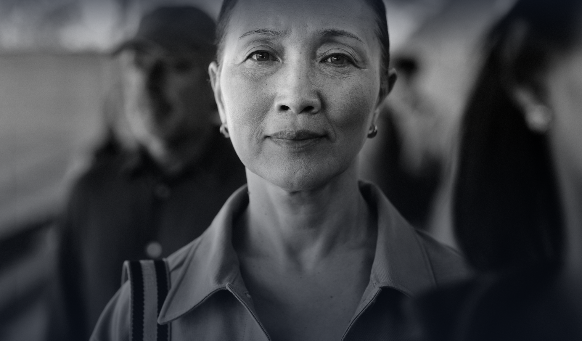 Photo of a woman looking straight ahead. The photo reads, “I'M A THIEF.”