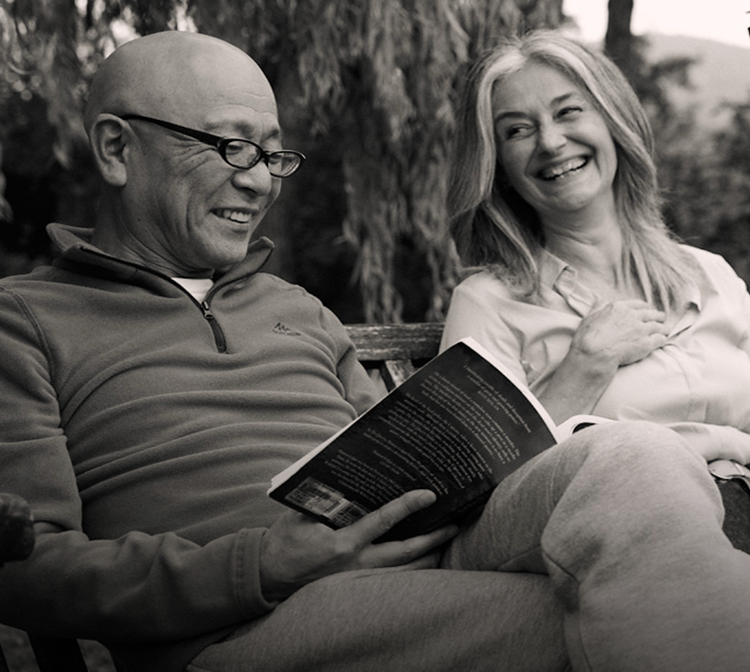 Man and woman on bench