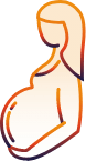 Harm to unborn baby icon
