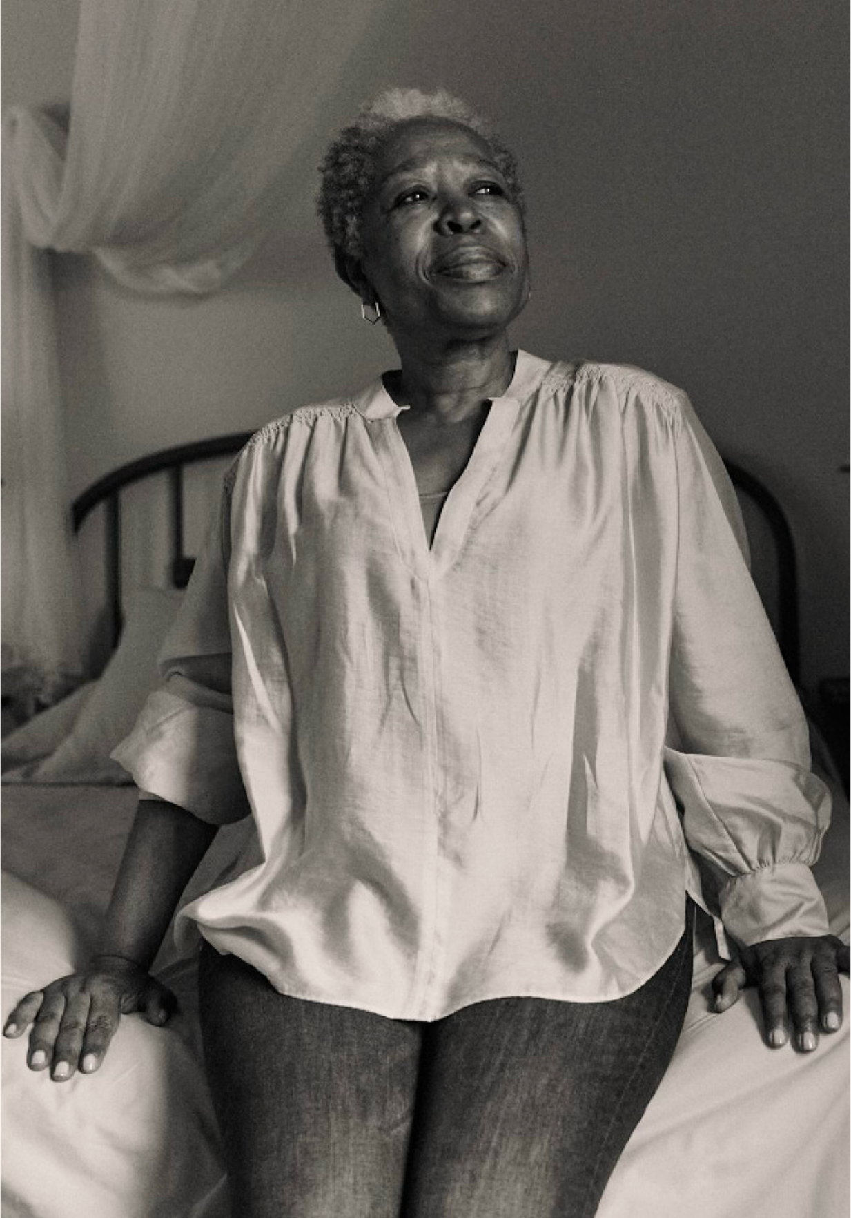Woman on bed